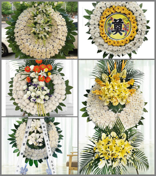 浙江省湖州吴兴区康山街道花圈速递